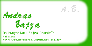 andras bajza business card